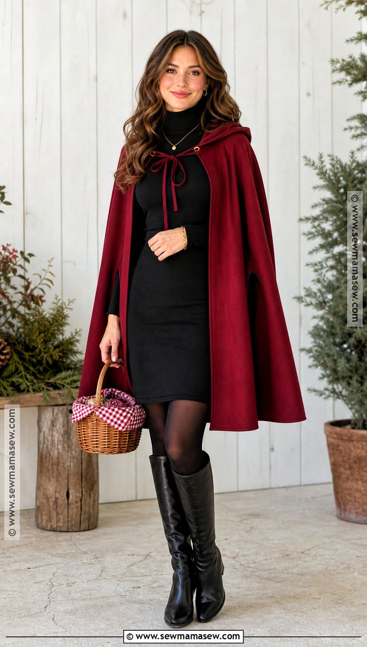 Red Riding Hood Costume With Tailored Cape - 35 chic halloween costumes