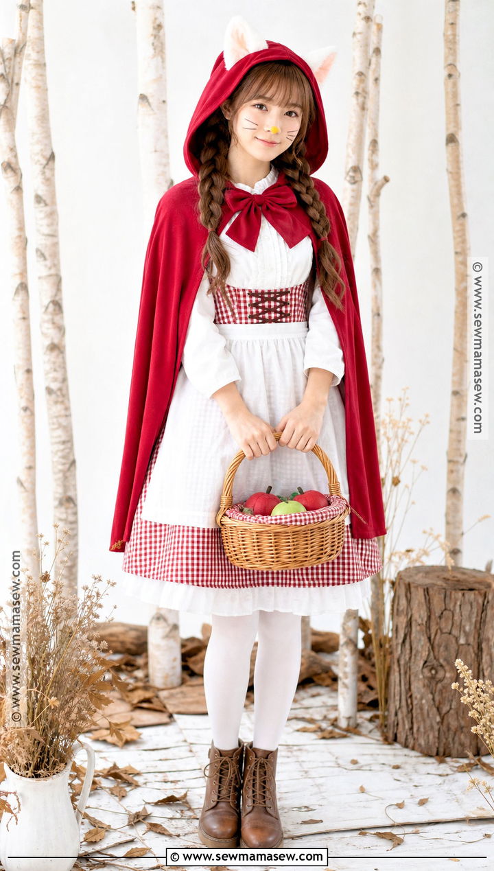 Red Riding Hood Hello Kitty Costume - 40 hello kitty halloween costume ideas
