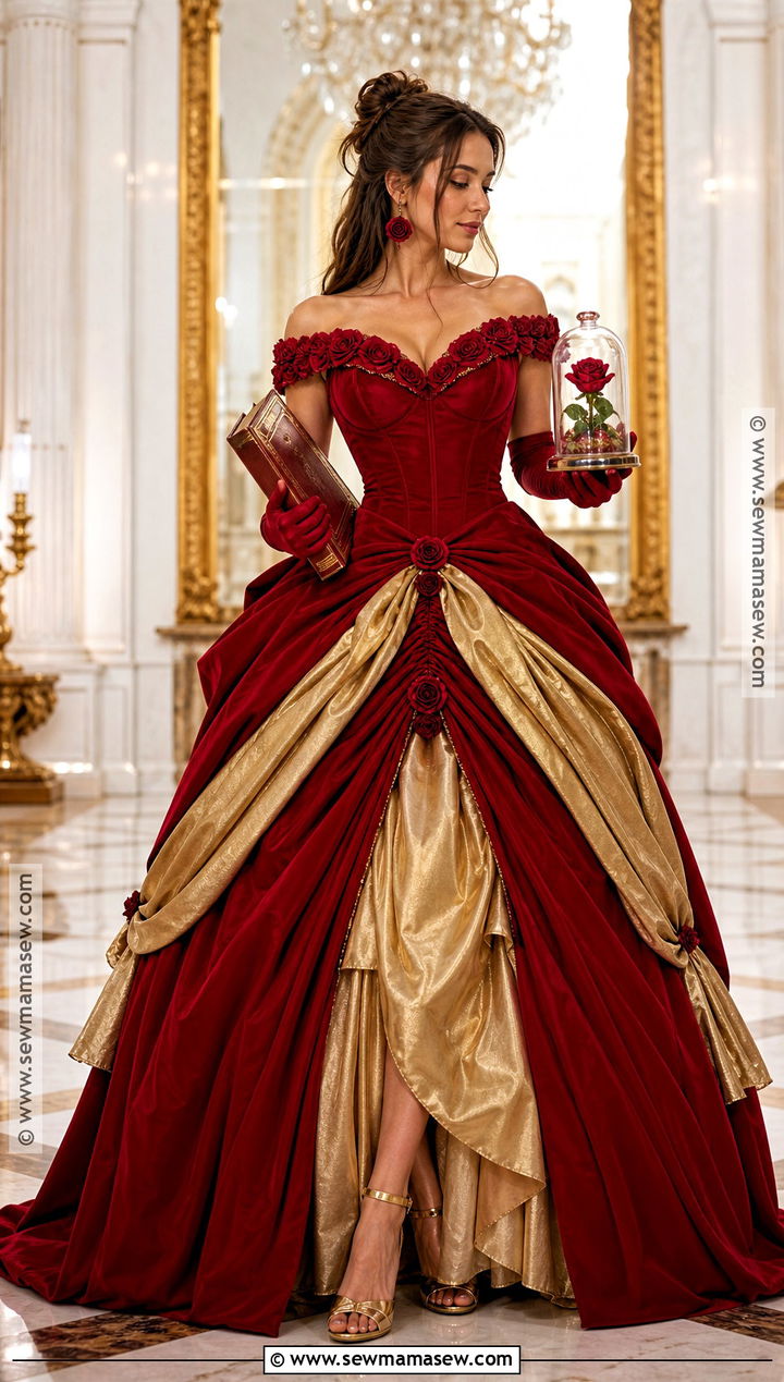 Red Rose Belle Costume - 50 belle costume ideas