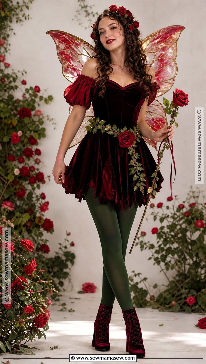 Red Rose Fairy Costume - 35 halloween costumes fairy