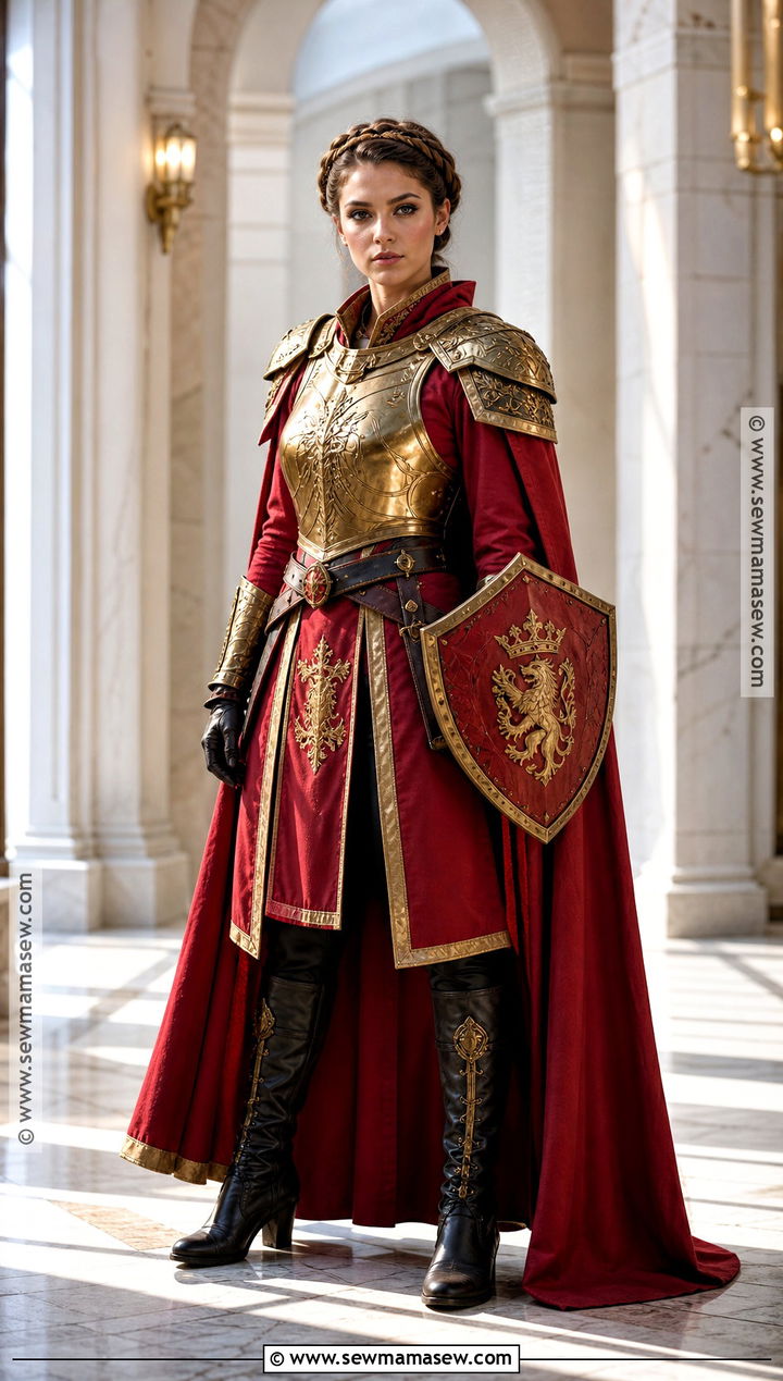 Red Royal Female Knight Costume - 30 female knight costume ideas