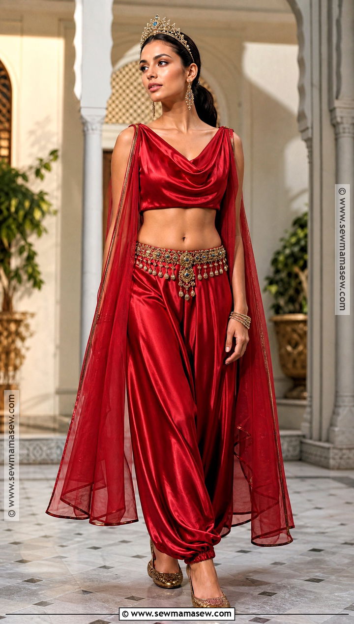 Red Satin Jasmine Costume - 35 red jasmine costume ideas
