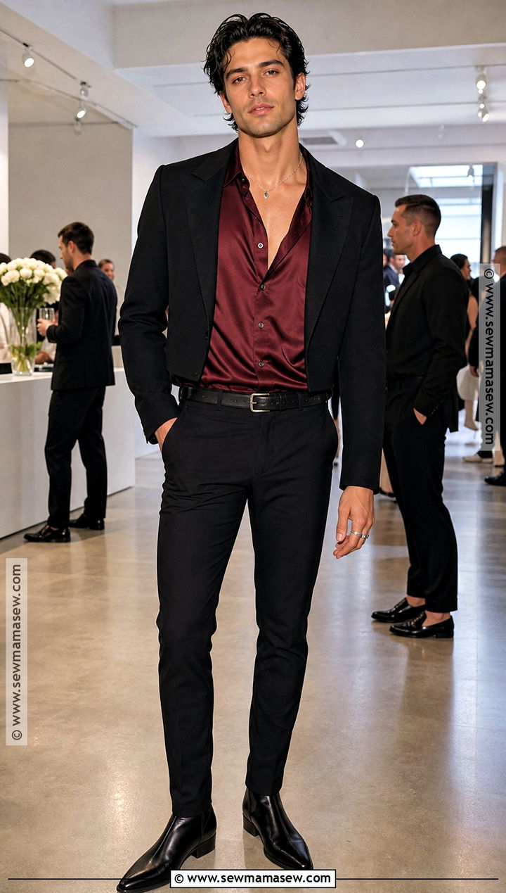 Red Shirt Vampire Outfit - 30 modern vampire outfit ideas for men