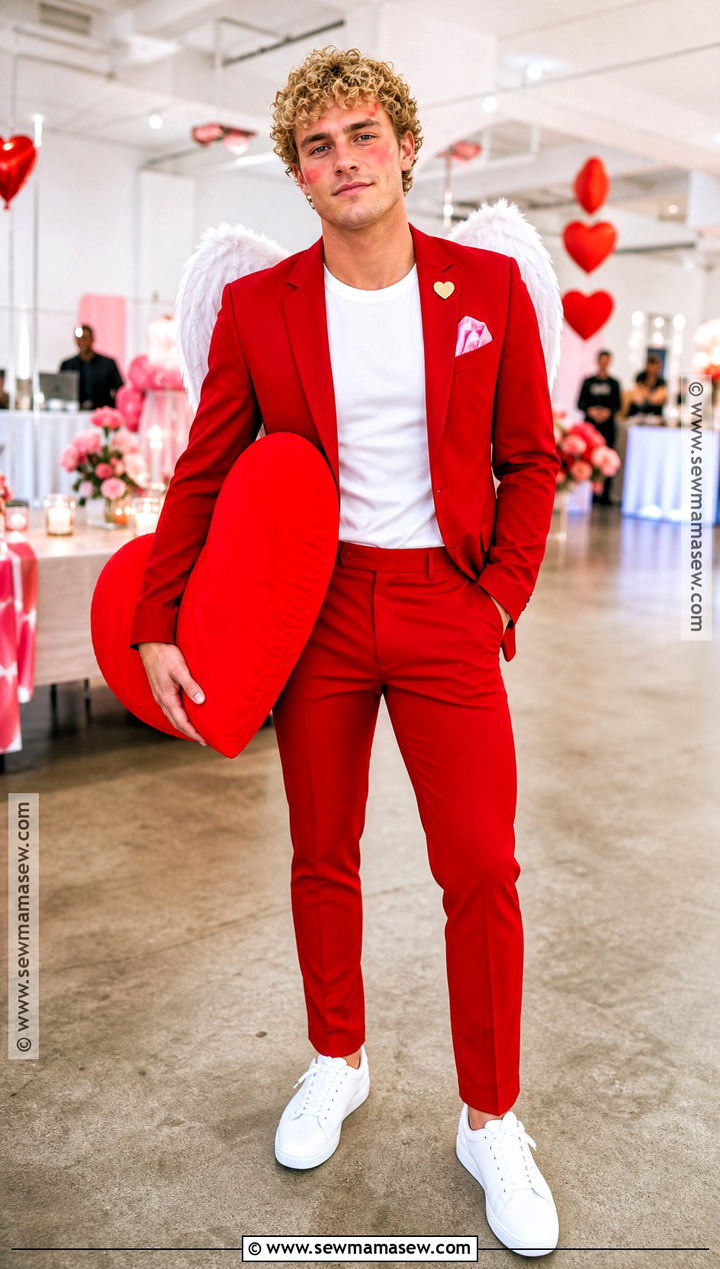 Red Suit Cupid Costume - 30 Cupid Costume Ideas for Men