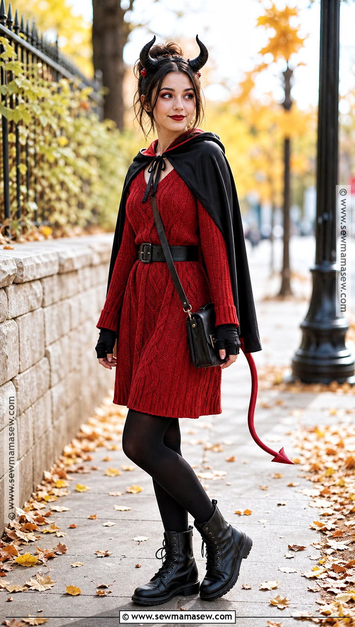 Red Sweater Demon Dress Costume - 30 demon dress ideas