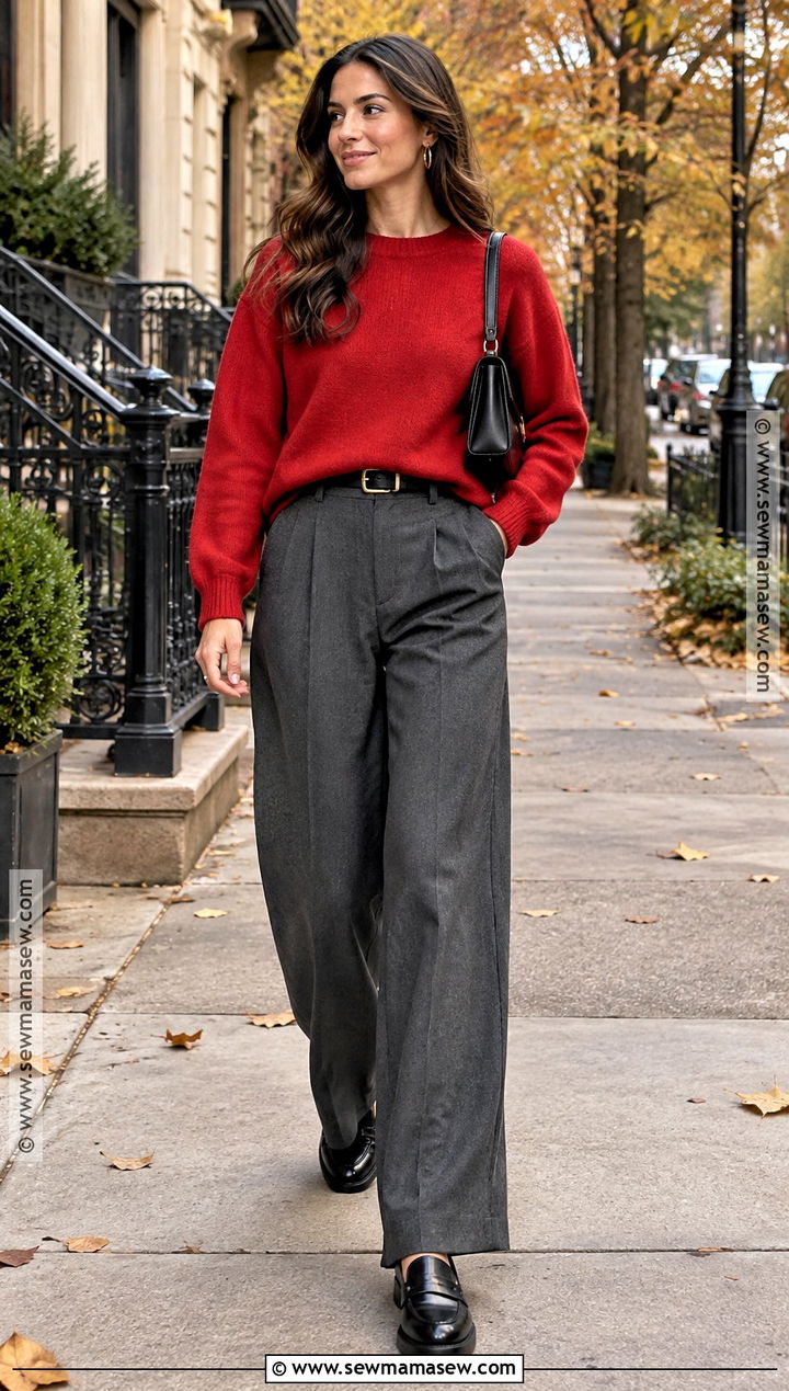Red Sweater Fall Outfit - 15 Fall 2026 Inspo Outfit Ideas