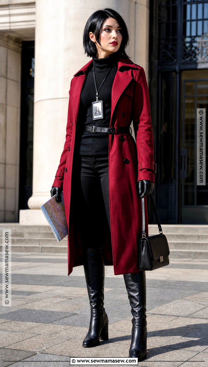 Red Trench Coat Ada Wong Cosplay - 45 ada wong cosplay ideas