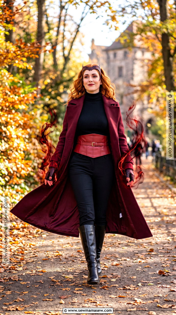 Red Trench Coat Wanda Maximoff Costume - 35 wanda maximoff costume ideas