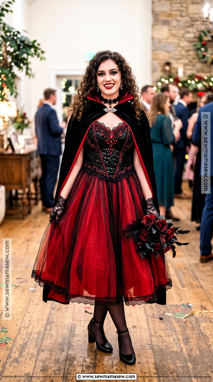 Red Tulle Vampire Dress Costume - 35 red vampire dress ideas