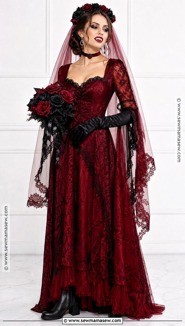 Red Vampire Bride Dress Costume - 35 red vampire dress ideas