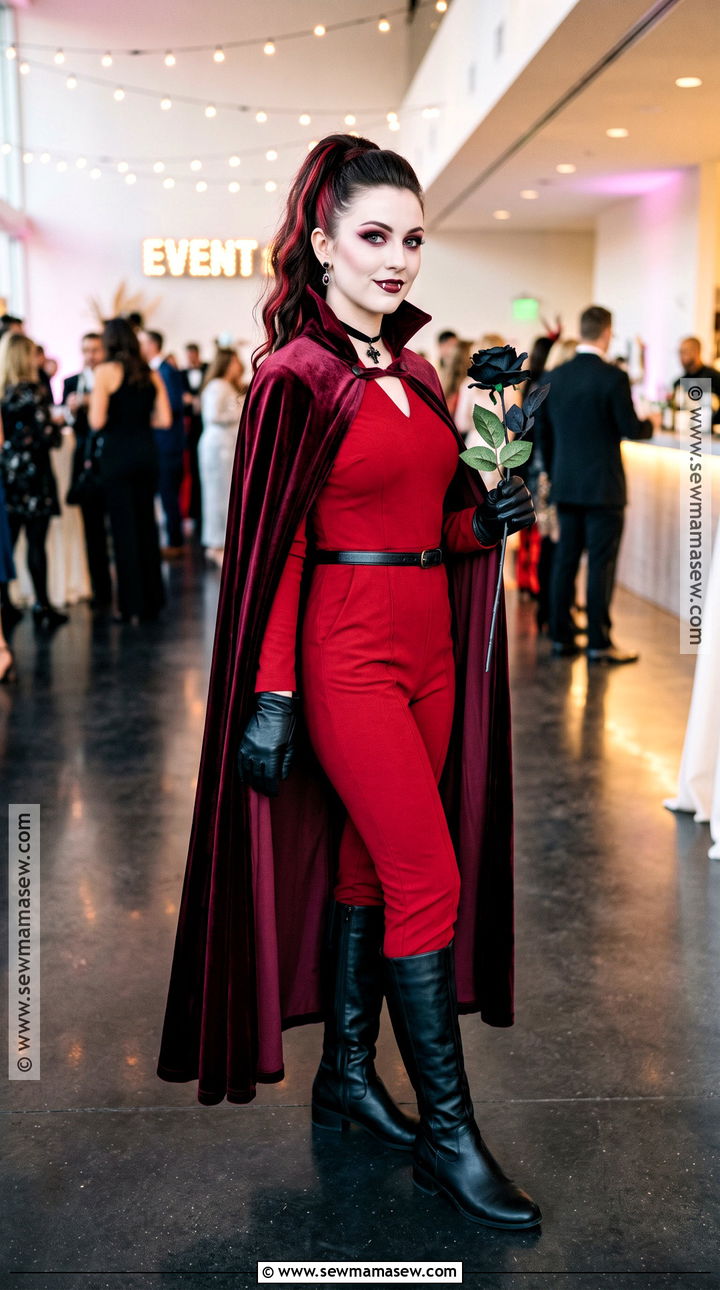 Red Vampire Costume - 30 vampire costume outfit ideas