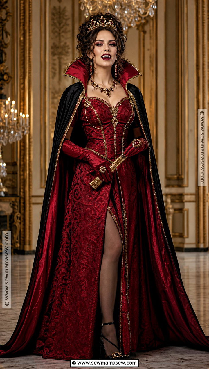 Red Vampire Empress Dress Costume - 35 red vampire dress ideas