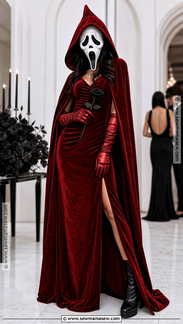 Red Velvet Ghostface Costume - 35 ghostface costume ideas for women