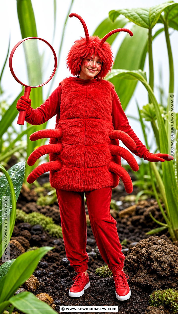 Red Velvet Mite Costume - 35 bug halloween costume ideas