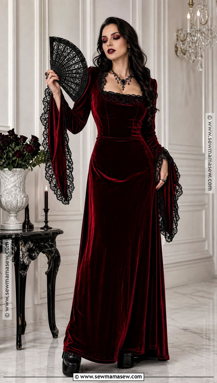 Red Velvet Vampire Dress - 45 vampire dress ideas