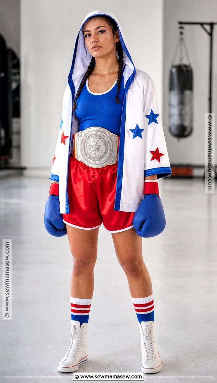 Red White And Blue Boxing Costume - 30 Boxing Halloween Costume Ideas