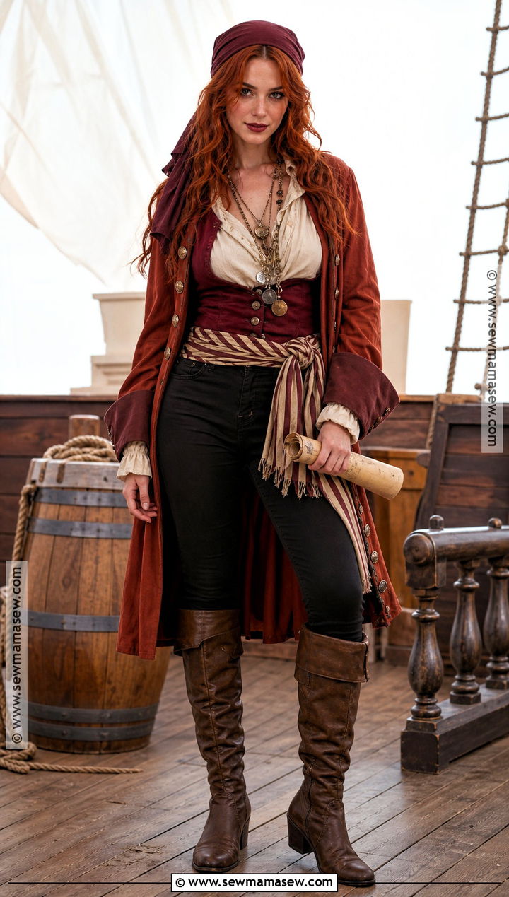 Redheaded Pirate Costume - 30 red hair halloween costumes ideas