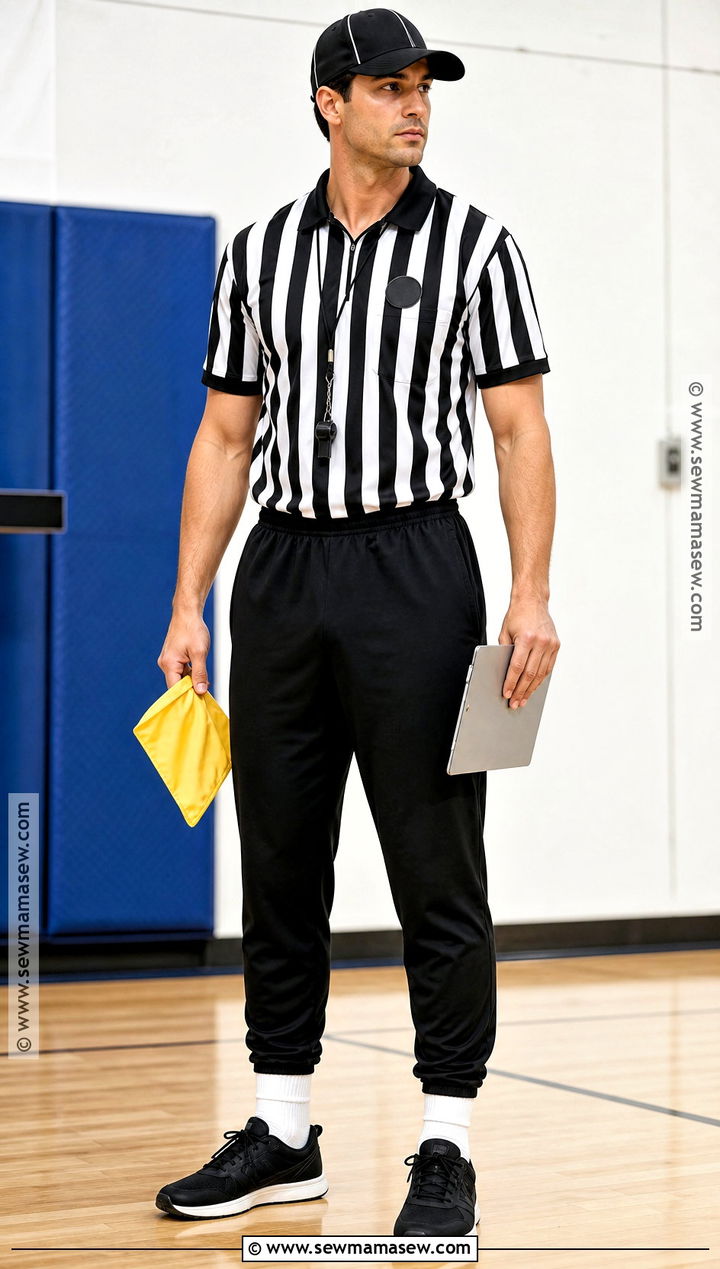 Referee Costume With Striped Shirt - 30 Simple Halloween Costumes for Men