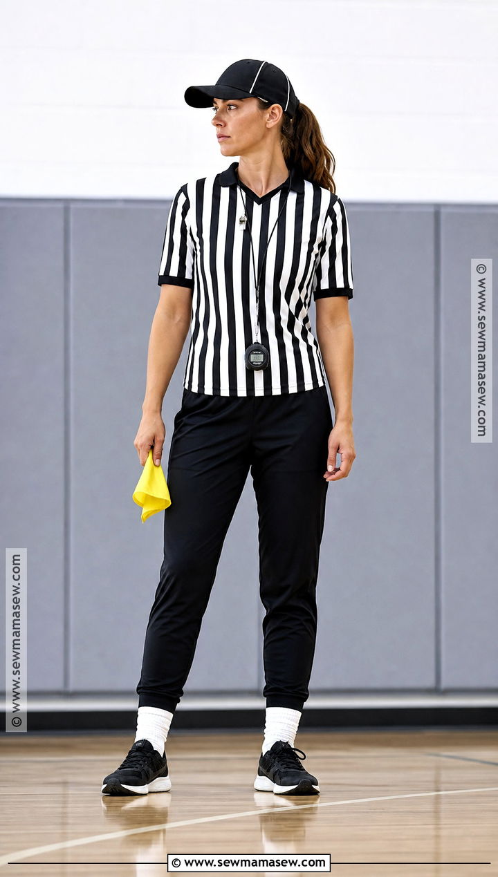 Referee Costume With Striped Shirt - 30 Very Simple Halloween Costumes