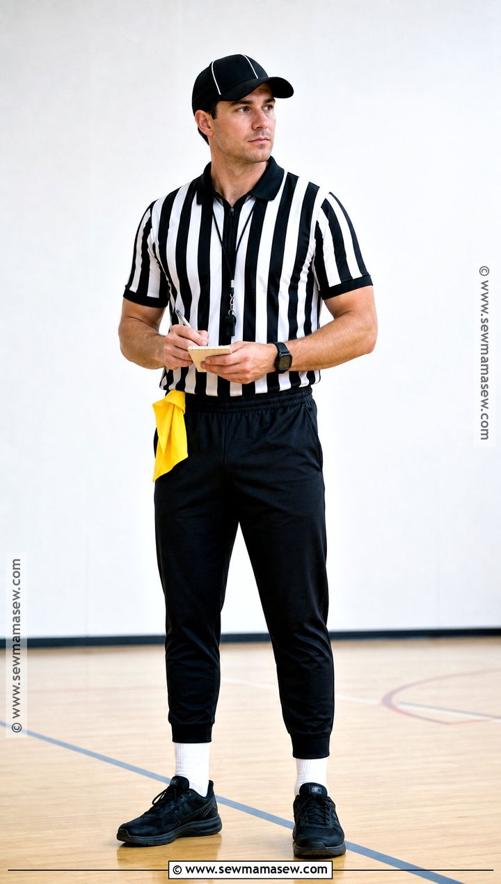 Referee Costume With Striped Shirt - 35 simple halloween costumes for men