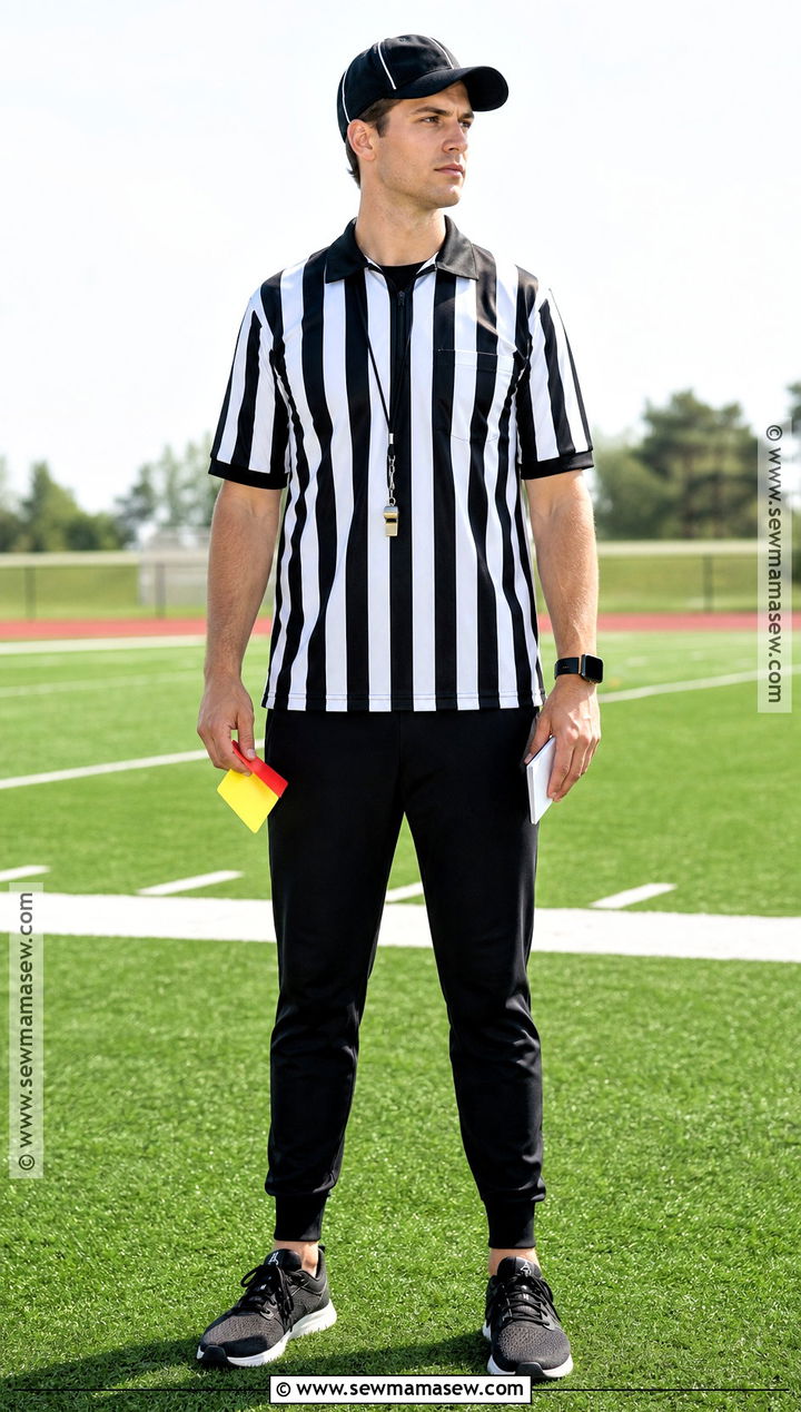 Referee Costume With Striped Shirt - 30 closet costumes