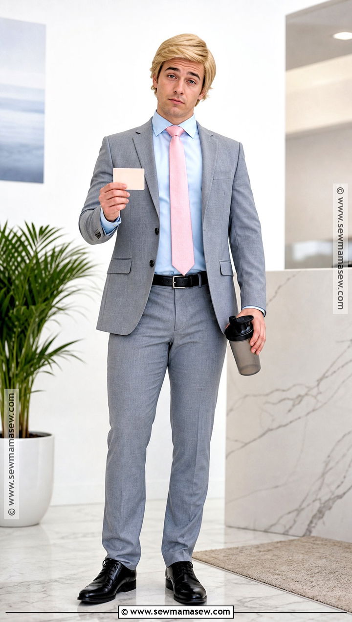 Reigen Arataka Cosplay With Gray Suit - 30 Easy Anime Cosplay Ideas for Men