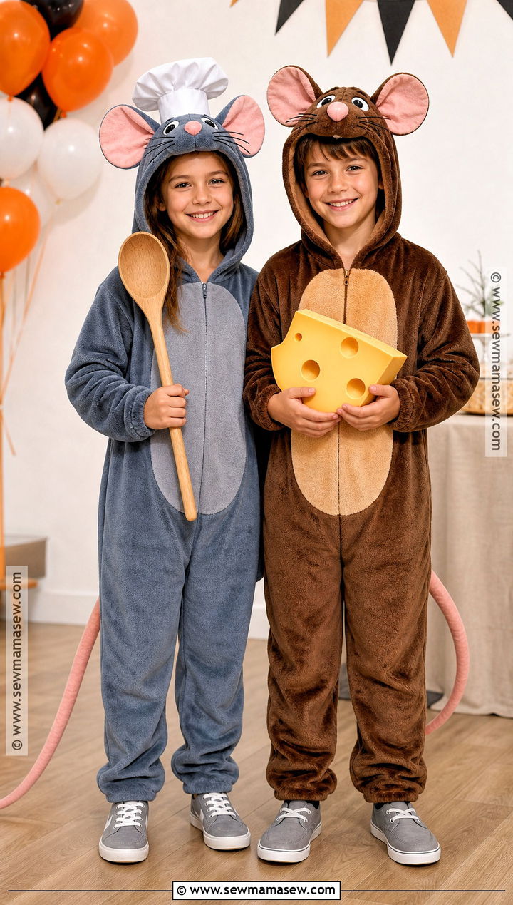 Remy And Emile Sibling Costume - 30 Chef And Ratatouille Costume Ideas
