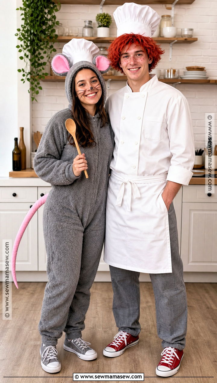 Remy And Linguini Couple Ratatouille Costume - 50 ratatouille costume ideas