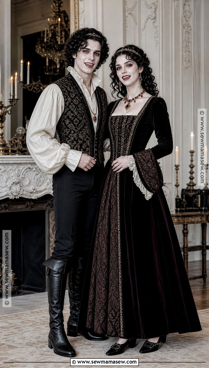 Renaissance Vampire Couple Costume - 35 vampire costume ideas for couples