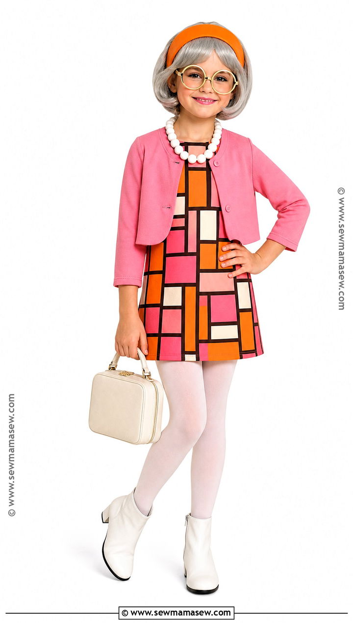 Retro 1960s Grandma Old Lady Costume - 30 old lady costume ideas for kids