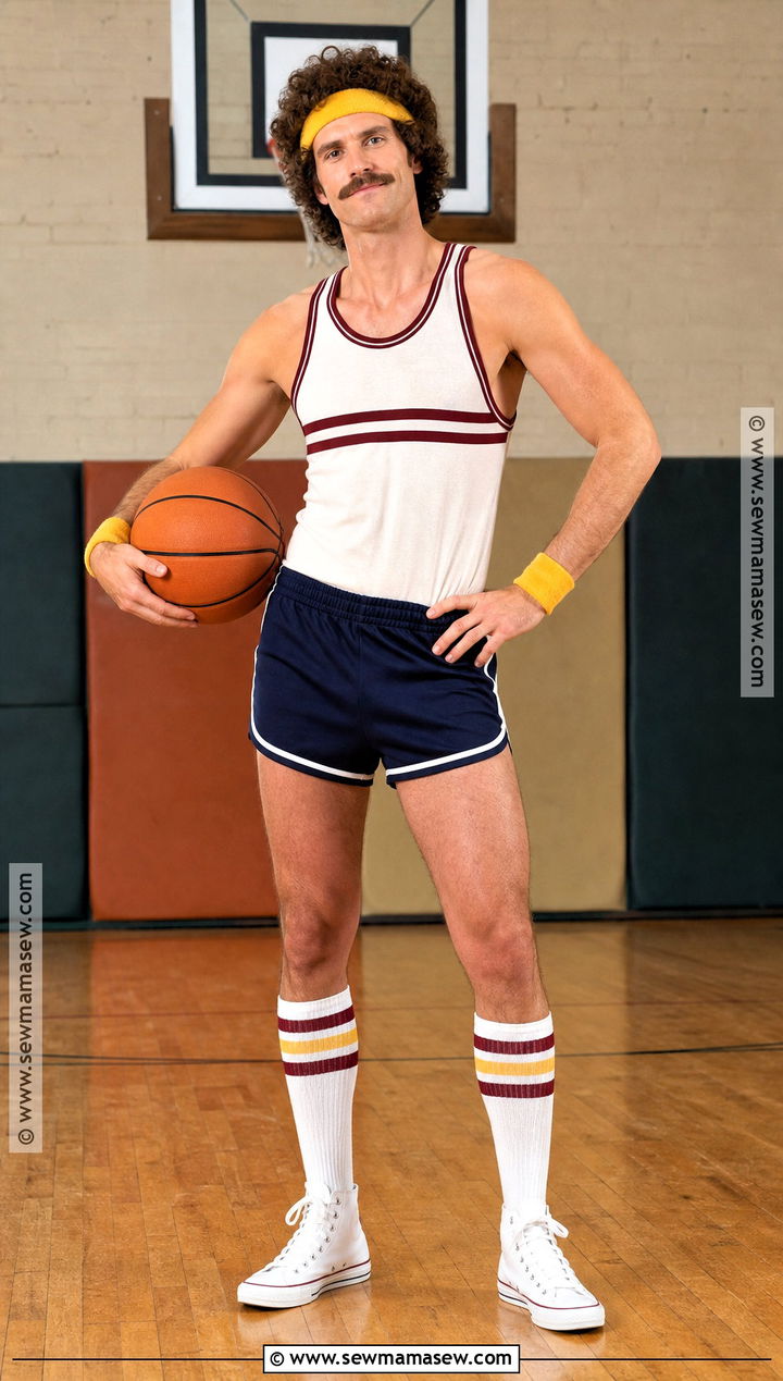 Retro 1970s Basketball Player Costume - 30 basketball costume ideas