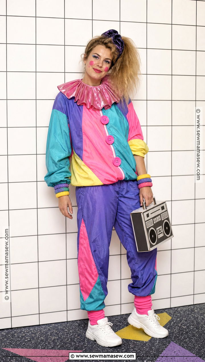 Retro 1980s Circus Clown Costume - 30 circus clown costume ideas