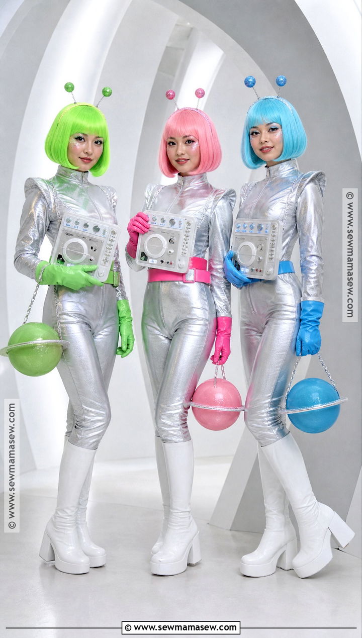 Retro Alien Trio Costume - 35 Trio Costumes Halloween