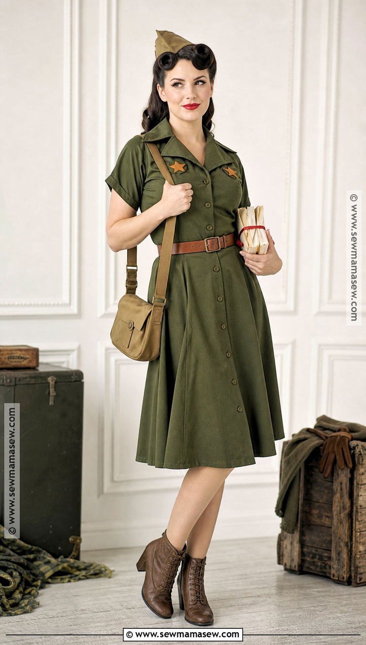 Retro Army Pinup Costume - 30 Army Halloween Costume Ideas