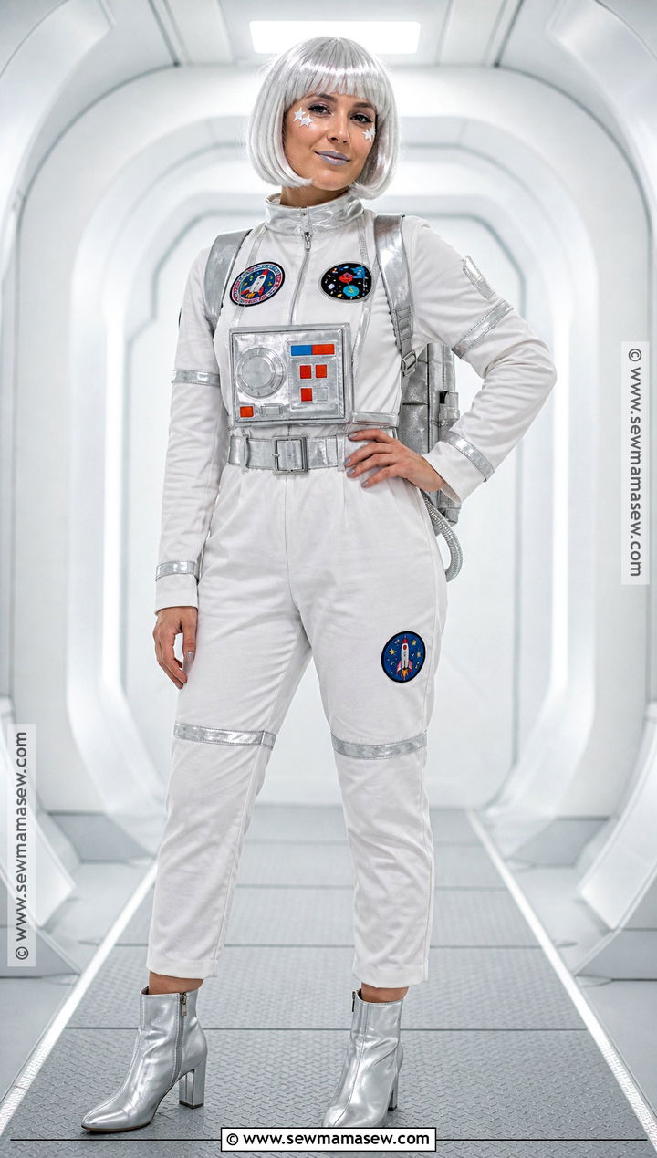Retro Astronaut Costume With Silver Boots - 30 halloween costume party ideas