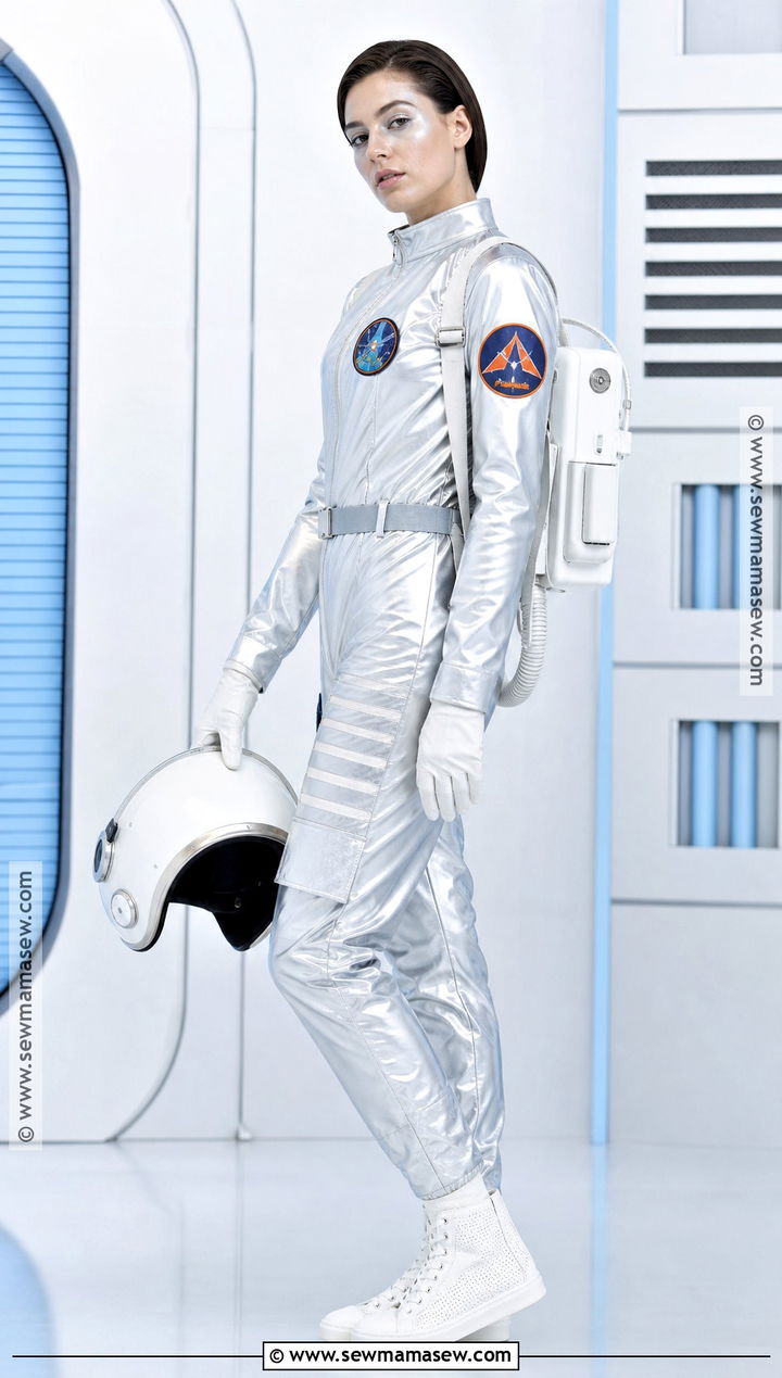 Retro Astronaut Costume With Silver Jumpsuit - 45 costume party ideas