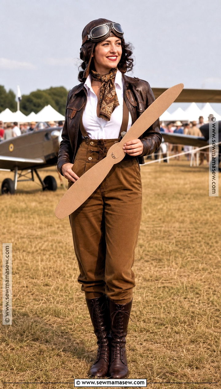 Retro Barnstormer Pilot Costume - 30 Pilot Costume Ideas for Women