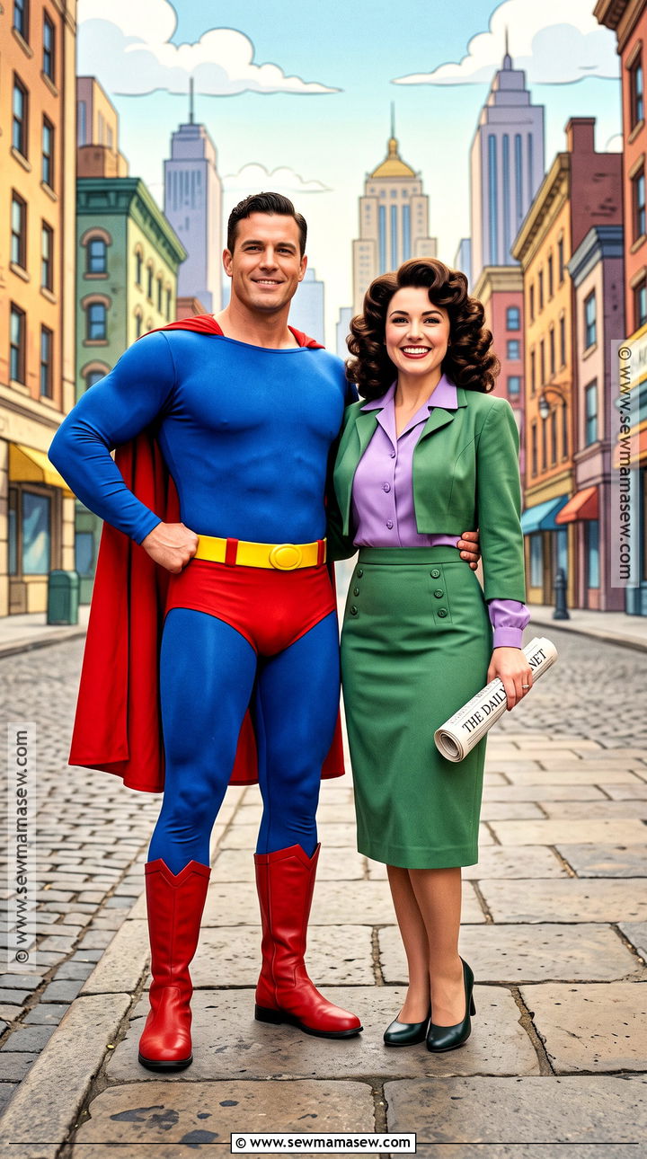 Retro Comic Superman And Lois Lane Costume - 35 superman and lois lane costume ideas