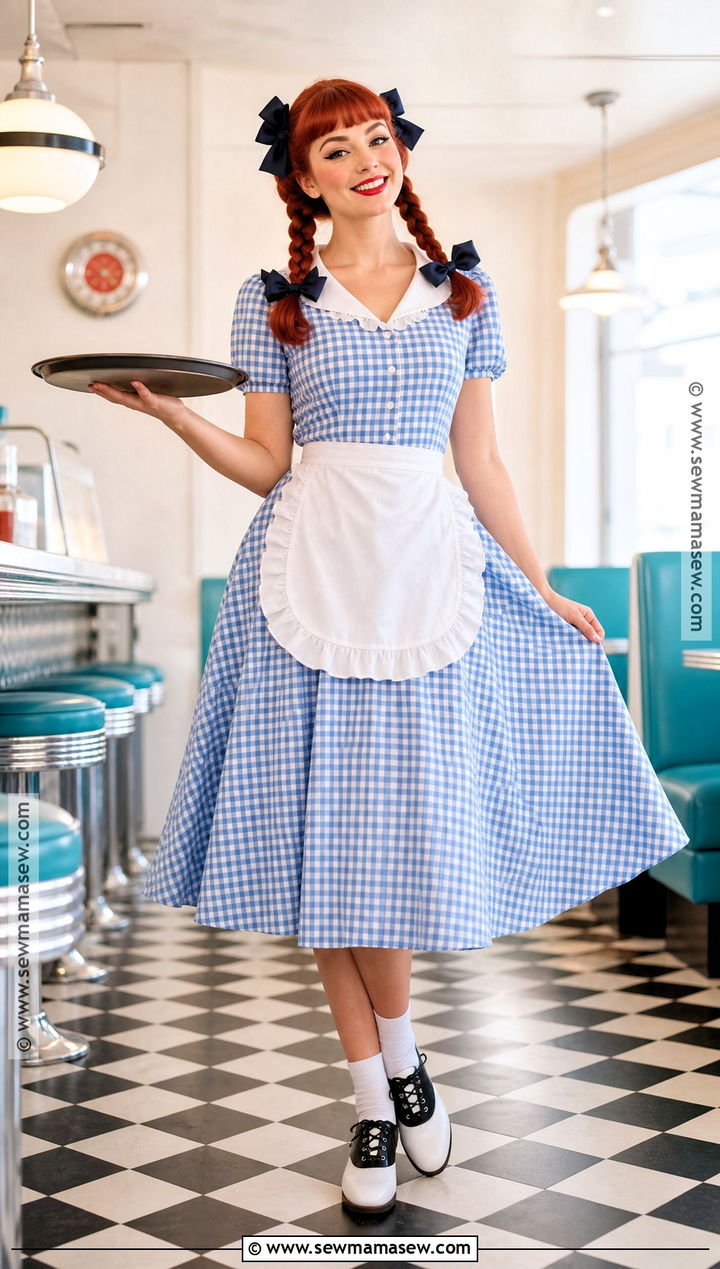 Retro Diner Wendys Costume - 30 wendy halloween costume ideas