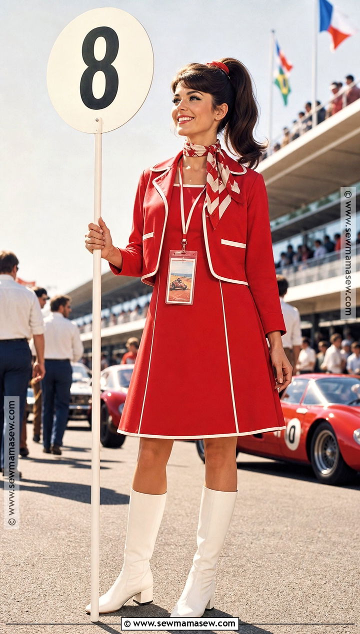 Retro F1 Grid Host Costume - 30 F1 Halloween Costume Ideas for Women