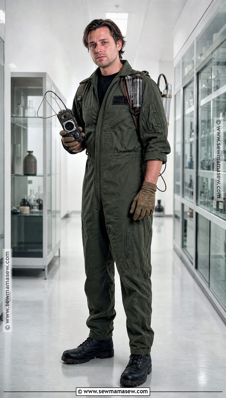 Retro Ghost Hunter Halloween Outfit - 35 halloween outfit ideas for men