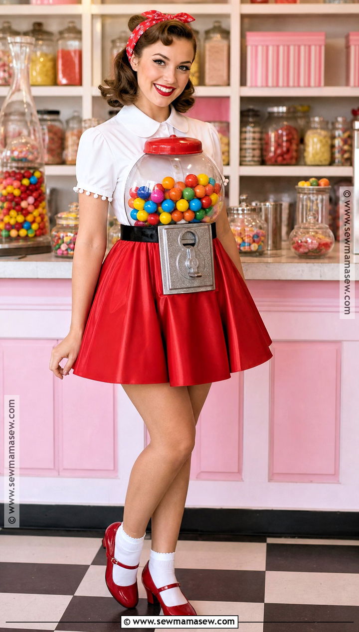 Retro Gumball Machine Costume - 35 gumball costume ideas