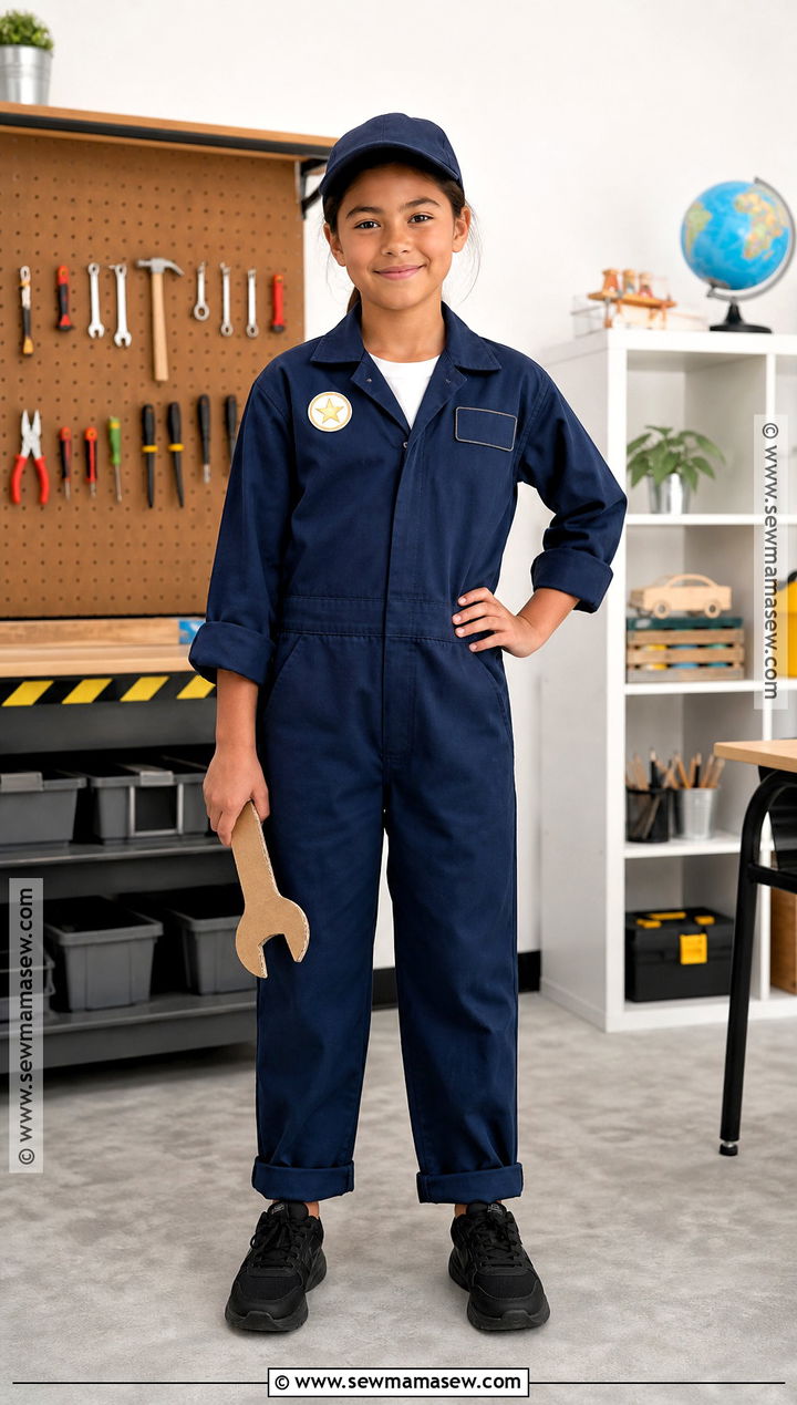 Retro Mechanic 50th Day of School Outfit - 30 50th day of school dress up ideas