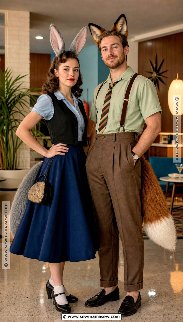 Retro Nick Wilde And Judy Hopps Costume - 30 nick wilde and judy hopps costume ideas