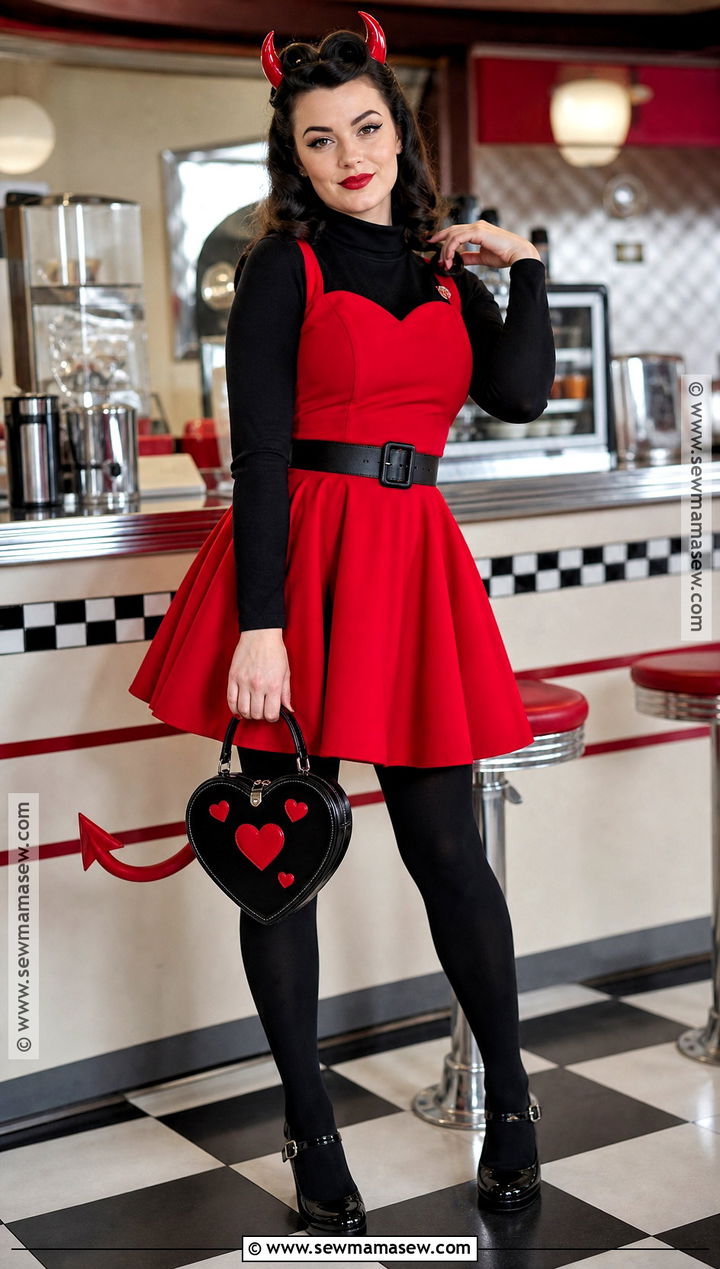 Retro Pinup Devil Costume - 40 devil costume ideas for women