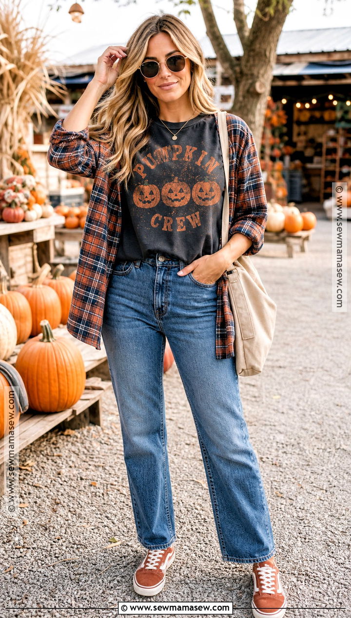 Retro Pumpkin Halloween Shirt - 30 Halloween Shirt Design Ideas