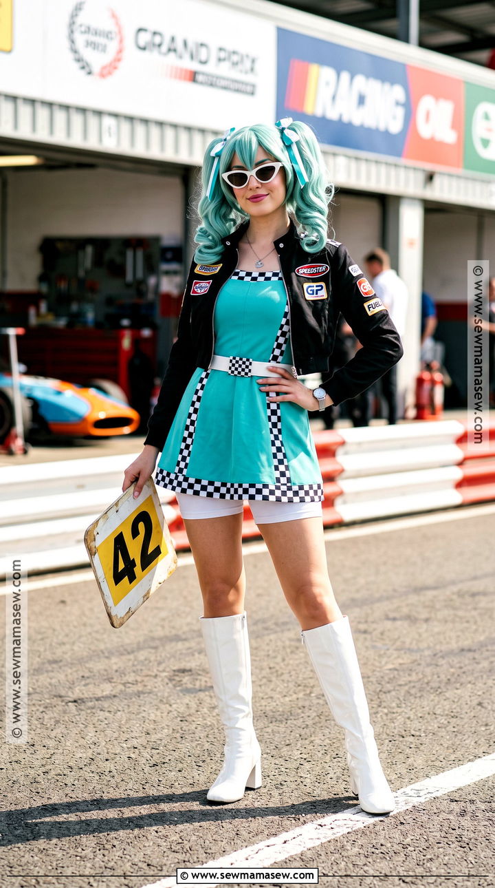 Retro Racing Miku Cosplay Costume - 45 miku cosplay ideas