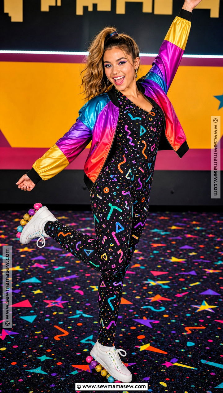 Retro Roller Rink Carpet Costume - 50 niche halloween costumes