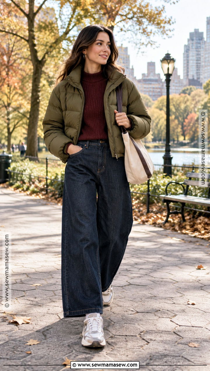 Retro Running Shoes With Wide Leg Jeans - 25 fall winter shoes
