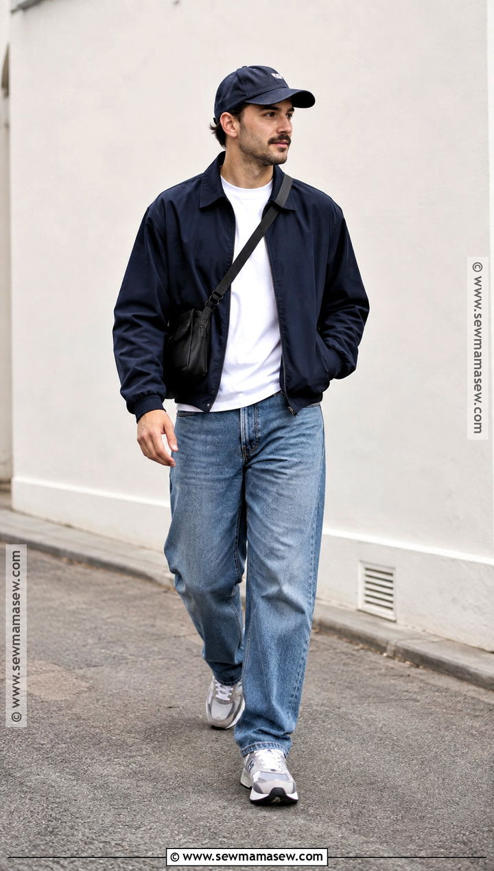 Retro Running Sneakers With Relaxed Jeans - 15 mens fall sneakers